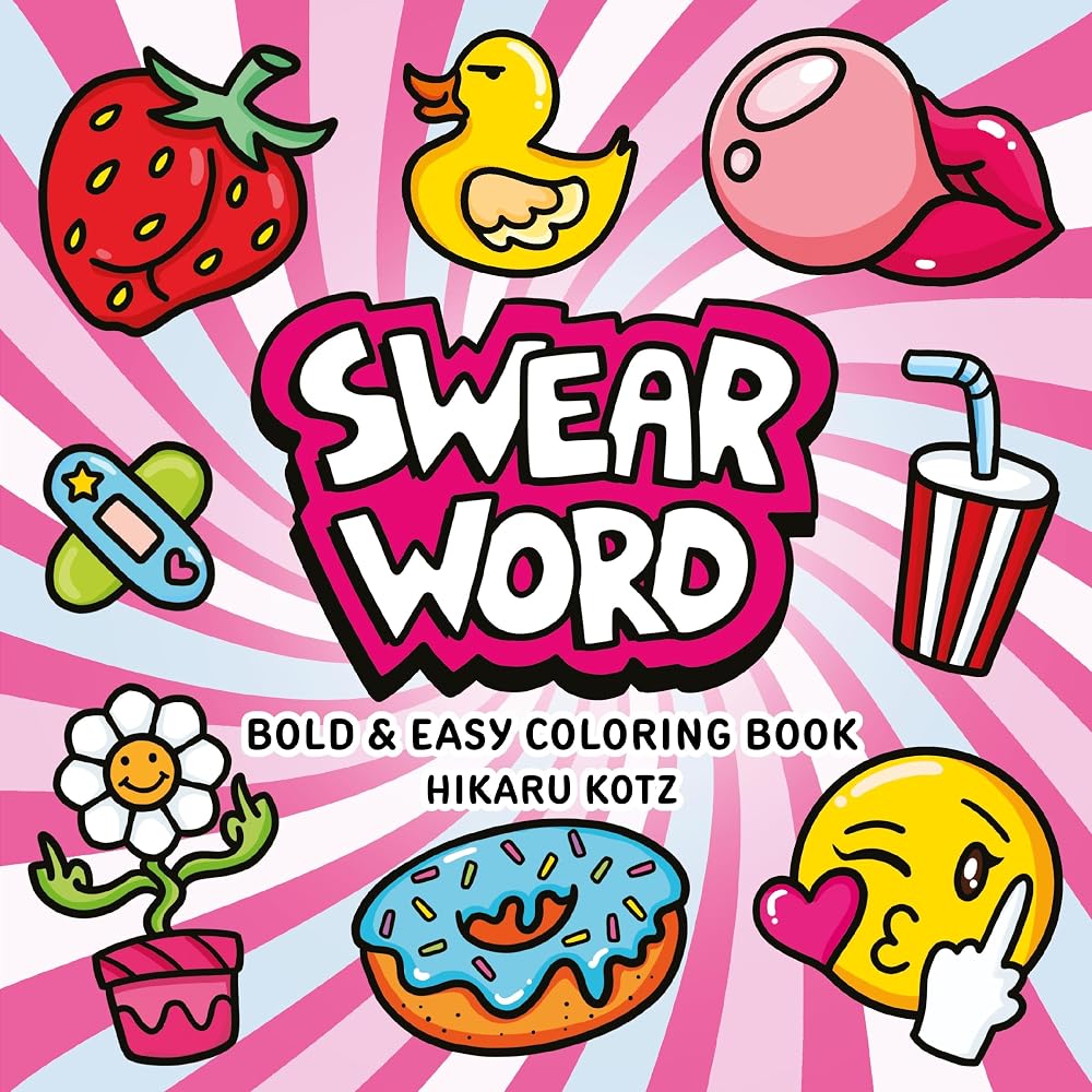 Swear Word: Bold and Easy Coloring Book cover image