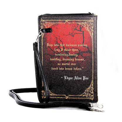 The Raven Vintage Book Clutch Bag in Vinyl