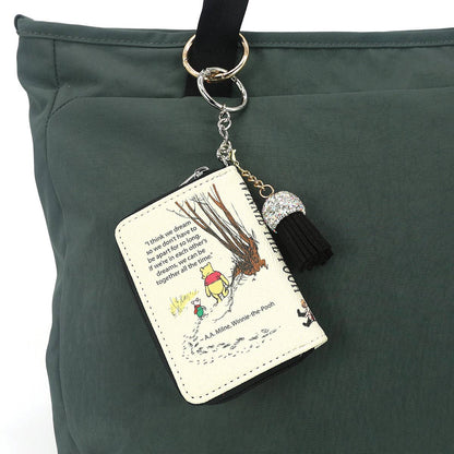 WINNIE THE POOH BOOK BAG CHARM COIN PURSE IN VINYL