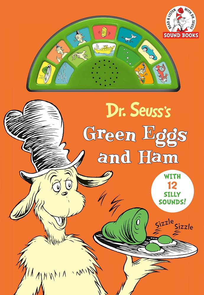 Dr. Seuss's Green Eggs and Ham with 12 Silly Sounds!: An Interactive Read and Listen Book (Dr. Seuss Sound Board Books) cover image