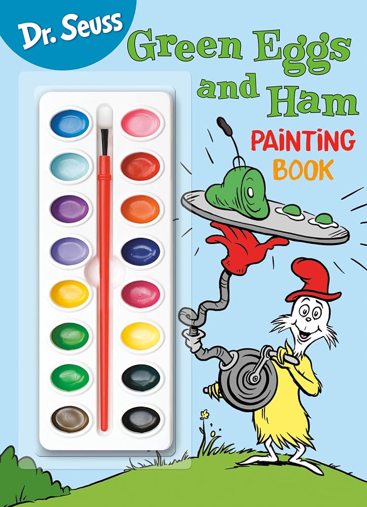 Dr. Seuss: Green Eggs and Ham Painting Book: Coloring and Activity Book with Paint Box (Green Eggs and Ham Novelty Books) cover image
