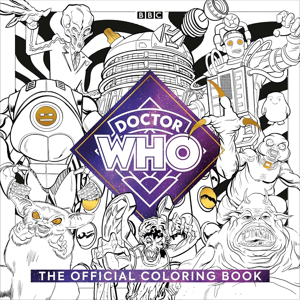 The Official Doctor Who Coloring Book cover image