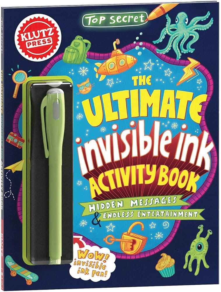 Top Secret: The Ultimate Invisible Ink Activity Book (Klutz Activity Book) cover image