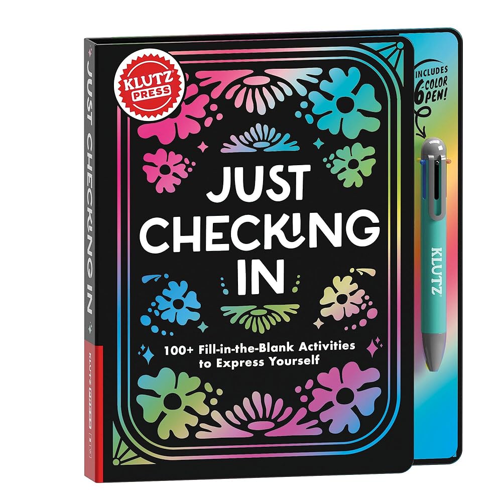 KlutzPress Just Checking In: 100+ Fill-in-the-Blank Activities to Express Yourself cover image