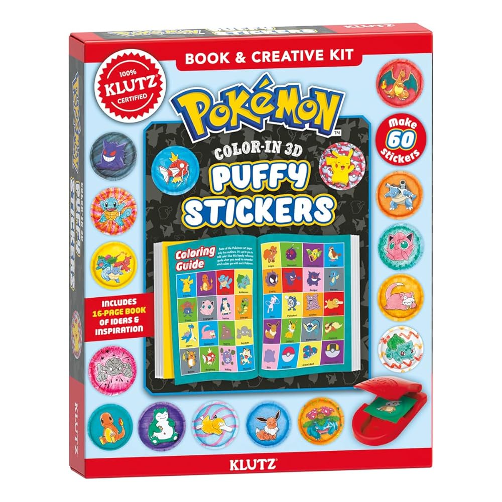Pokemon: Color-In 3D Puffy Stickers (Klutz) cover image