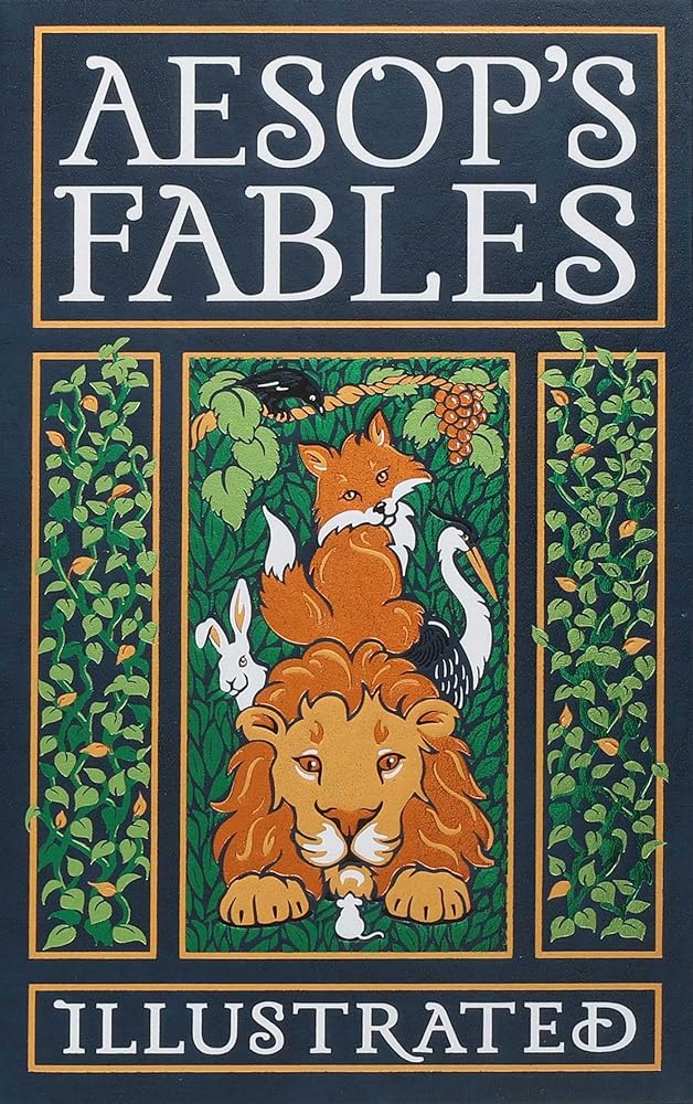 Aesop's Fables Illustrated (Leather-bound Classics) cover image