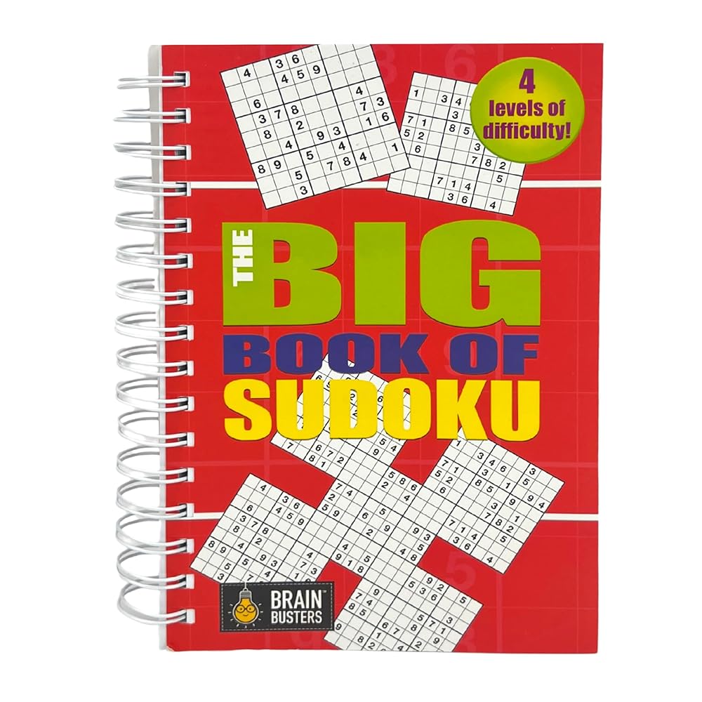 Big Book of Sudoku: Over 500 Puzzles & Solutions, Easy to Hard Puzzles for Adults (Brain Busters) cover image