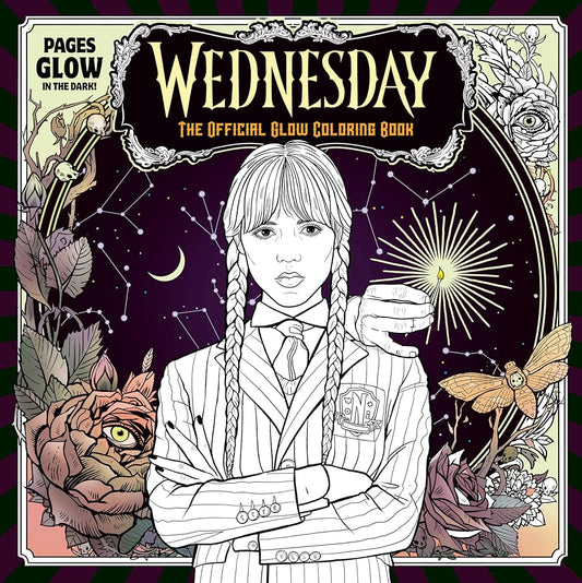 Wednesday Official Glow Coloring Book cover image