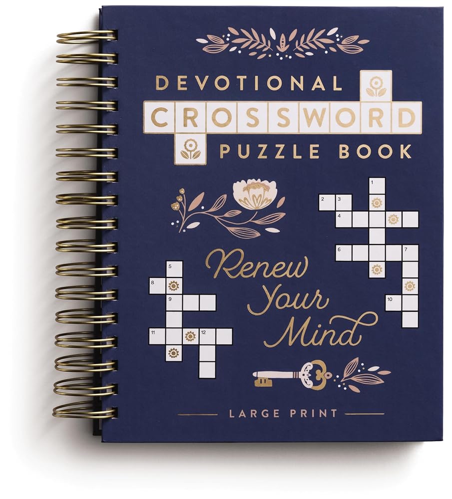 Renew Your Mind: Devotional Crossword Puzzle Book (36 Daily Devotions with Inspiring Activities to Refresh Your Soul) – The Perfect Gift for Christian Women (Faith Inspired Creativity) cover image